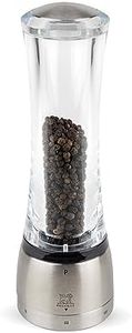 PEUGEOT - Moulin à Poivre Daman u'Select 21 cm - 6 Réglages de Moutures Prédéfinies - En Inox et Acryl - Fabrication Français