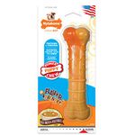 Nylabone Puppy Power Chew, Durable Chew Toy for Aggressive Chewing Puppies, Soothes Teething, Promotes Oral Health with Nubs & Ridges, Broth & Veggies Flavour, Ideal for Dogs Up to 23kg, Large