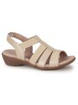 Hush Puppies womens CRADY SANDAL BEIGE Heels - 7 UK (6648894)