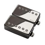 EMG 57/66 Bridge and Neck Humbucker Guitar Pickups Set, Black Chrome