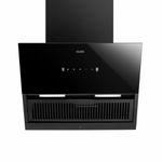 GLEN 90 cm 1200 m3/hr Auto-Clean Filterless Angular Glass Kitchen Chimney (Hood Neo Ex,Touch+Motion Sensor Controls,Black)