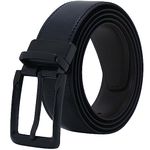 Labnoft Men's PU Leather Reversible Belt (Black, BELT-006-XL)