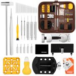 Eventronic Watch Repair Tool Kit,Professional Watch Back Removal Tool, Watch Link Removal Kit, Watch Battery Replacement Kit with Storage Bag
