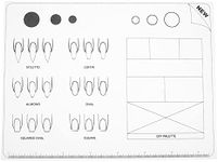 Uonlytech Acrylic Nail Training Mat, Silicone Trainer Sheet Nail Polish Coloring Practice Pad Flexible Template for Application Practice