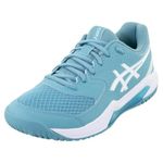 ASICS Women's GEL-DEDICATE 8 Tennis Shoes, 7, GRIS BLUE/WHITE