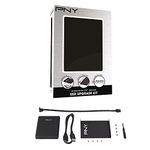 PNY 6782415 Accessories Kit for SSD or HDD 2.5 "internal bay, USB 3.0 Enclosure and cloning software,Black