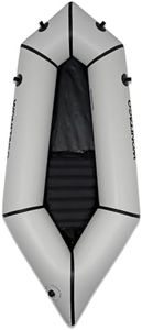 WONITAGO Packraft TPU Inflatable Travel Kayak with Soft Seat Lightweight Packrafts for Flat Water Rafting/Bicycle Drifting/Litewater Dinghy, 1 Person, 6.8Ft, White