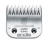 Andis Carbon Infused Steel UltraEdge Dog Clipper Blade, Size-5 Skip Tooth, 1/4-Inch Cut Length (64079)