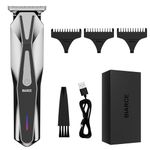 BIARCE Beard Trimmer for Men Body Hair Clippers Groin Hair Trimmers Ball Shaver Pubic Hair Trimmer for Men Rechargeable Bikini Trimmer, Waterproof for Wet/Dry Use, Cordless