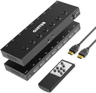 HDMI Switch 7 in 1 Out 4K@60Hz, 7 Port HDMI Switcher Selector Support HDR & HDCP 2.2 & Full 3D Compitable with Nintendo Switch,Xbox PS5/4,Fire Stick,Roku,Apple TV for Gaming & Home Entertainment