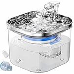 LKUWEE Pet Water Fountain 2L, 304 S