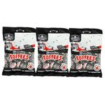 Black Licorice Candy - Walkers Black Licorice Toffee - 3x150g