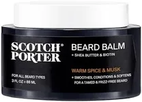 Scotch Porter Conditioning Beard Balm – Smooth, Shape, Moisturize & Soften Coarse, Dry Beard Hair while Encouraging Growth for a Fuller/Healthier-Looking Beard – Original Scent, 3 oz. Jar