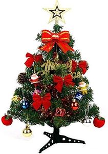 Prisma Collection 2 feet Christmas Tree Xmas Tree with Solid Silicon Legs,Light Weight, Perfect for Christmas Decoration (Green, 2 FEET) with Any 20 pcs Decorative Ornaments