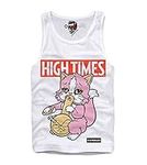 E1Syndicate Tank TOP Vest HIGH Times Bong CAT Weed Kush THC Marijuana 2X-Large White