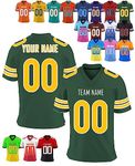 FwSYouMAI Custom Football Jersey Personalized Printed Teamname & Number Customize Shirts Sport Uniform for Men,Women,Youth-Design 11