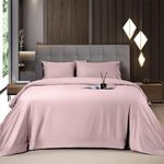 Mush 100% Bamboo King Size Bed Sheet 108x108 inches | 400TC Bedsheet for Double Bed | Ultra Soft, Natural Breathable & Cooling Double Bed Luxury Sheets