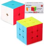 Roxenda Speed Cubes, Speed Cube Set of 2x2x2 3x3x3 Stickerless Puzzle Magic Cube with Original Box, Frosted Surface Enhanced Edition