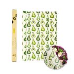 SUPERBEE Beeswax Wrap Roll, Reusable Beeswax Wrap for Food, Wrap Roll, Reusable Bees Wrap Paper for Wrapping Vegetables, Cheese Paper, Bowl Covers and Sandwich Wrapping Paper, Roll XL - Pears