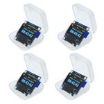 4 PCS 0.96 Inch 128 x 64 Pixel OLED LCD Display, 1315 Chip Drive, IIC Interface I2C Screen Display Module, Compatible with Arduino (Yellow and Blue)