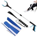 Sock Aid Shoehorn Set with Extendable Grabber Stick,Dressing Aids for The Elderly,Pregnant Women and Disabled People,Enhanced Mobility,All in One Postoperative Dressing Assistance Set