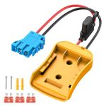 Kzreect Power Wheels Adapter for Dewalt 20v Battery Adapter with Fuses Holder and Wire Harness Connector Compatible with Peg-Perego