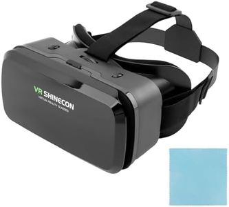 Jaeskeclip VR Headsets,Virtual Reality Headset,3D Playing and 100° Large View Angle,Panoramic Immersive 3D VR Glasses Suitable for TV, Video Games Compatible with iOS, Android