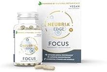 Edge Focus Formula Nootropic Supplements and Multivitamin, Memory Booster Helps to Improve Concentration and Focus with 22 Essential Vitamins and Minerals - 60 Capsules - by Neubria