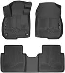Husky Liners Weatherbeater Floor Mats | Fits 2017-2022 Honda CR-V (Includes Hybrid Model) | Front & 2nd Row, 3-pc Black - 99401