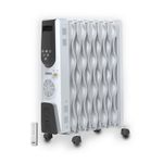 Usha OFR 13 Fin 4313 FSE PTC Room Heater with Fan Heater and Remote Control (White, Oil Filled Radiator)