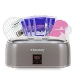 Whostomy Paraffin Wax Machine for Hands and Feet, Paraffin Wax Warmer Moisturizing Kit 4000ml Wax Bath with Auto Timer, 6-Pack Wax Refills for Manicure Pedicure Home Spa