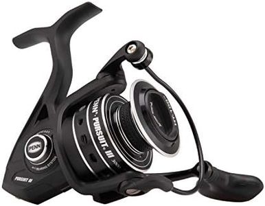 PENN Pursuit III 4000C Spinning Fishing Reel, Black/Silver, 4000