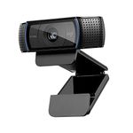 Logitech C920 HD Pro Webcam, Widescreen Video Calling and Recording, 1080p Camera, Desktop or Laptop Webcam