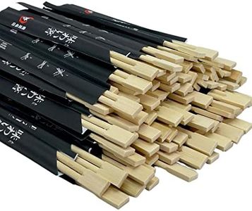 Bacchette per Sushi in Bamboo | 100 Paia da 23 cm | Bacchette Cinesi in Bambù | Set Posate Asiatiche di legno Naturale Biodegradabile | Per Cibo Giapponese Noodles