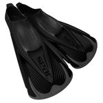 Seac Speed-S, Short swimming fins for training in the pool and open water, black, 11.5/12.5UK