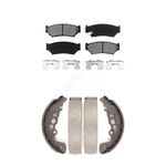 Transit Auto Front Rear Semi-Metallic Brake Pads And Drum Shoes Kit Replacement For 1999-2004 Chevrolet Tracker Suzuki Vitara KSN-100128