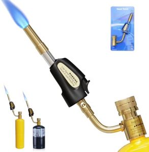 TAUSOM Propane Torch Head with Igniter - Turbo Torch Kit for Soldering, Welding, Brazing, Plumbing, Glass Beads DIY - Compatible with MAP Gas, MAPP, Propane Cylinder, CGA600 Standard