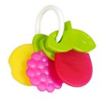 Funskool Giggles, Fruit Teether , Teether for Babies to soothen their gums, Easy to Grasp,hold and chew, 3 months & above, Infant Toys