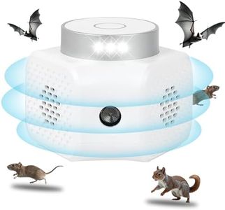 Ultrasonic Pest Repeller Plug in – White 4 Modes Rodent Repellent for Mice, Rats, Squirrels, Bats, Indoor Mouse Deterrent Device for Home, Garage, Attic, Basement, RV