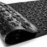 Bathtub Mat Non-Slip, 40" x 16" Full Coverage Soft Rubber Bath Mat Non Slip, Bath Tub Mat with Strong Suction Cups, Extra Long Shower Mat for Bathroom Floor Safe (Black)