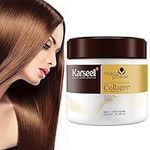 Karseell Collagen Hair Treatment 16.90 oz 500 ml Deep Repair Conditioning Argan Oil Collagen Hair Mask Essence for Dry Damaged Hair