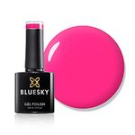 Bluesky Gel Nail Polish, Shocking Pink Neon12, 10 mlBright, Bright Pink, Neon, Pink, Long Lasting, Chip Resistant, 10 ml (Requires Drying Under UV LED Lamp)