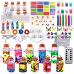 Potions Kits for Kids with Remote-Controlled LED Lights - Unleash Magical Power, 10 Wishing bottle, Fairy Dust, Creative Craft Toys for Boys & Girls Ages 3-12