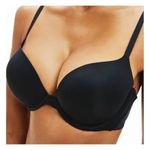 2 Sizes Bigger Boost Bra Super maximise Push Up Thick Padded Bombshell VS add 2 Cups Assets Full Effect (as8, Cup_Band, a, 34, Black)