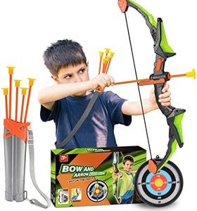 Jinxful Jouet Enfant 3 4 5 6 7 8 Ans Garçon, Arc Jouet Enfant 3-8 Ans Jeux Exterieur Cadeau Fille Arc et Fleches