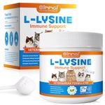 L-Lysine Powder for Cats, Lysine Supplement for Cats, Support Immune System, Respiratory Health & Visual Function and Allergy Relief, Pets Health Supplies Multivitamins, Salmon Flavor - 4.23 oz / 120g