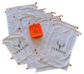 CAZADOR Premium Lightweight Game Bags for Hunting Elk, Moose, and Caribou | Built for Backcountry Hunting | Durable, Washable, and Reusable | 8 Piece Set Includes 7 Premium Game Bags and Stuff Sack