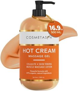 Cosmetasa Hot Cream for Belly - 87% Organic Cellulite Cream - Natural Sweat Cream Massage Gel - Cream for Stomach, Abdomen, Sore Joints, Muscles, Workout (16.9 oz)