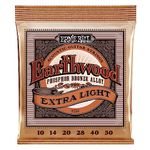 Ernie Ball Earthwood Extra Light Phosphor Bronze Acoustic Guitar Strings - 10-50 Gauge