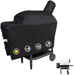 Utheer Grill Cover for Green Mountain Grill Daniel Boone Choice Grill, Heavy Duty 600D Waterproof Fabric Grill Cover for GMG-3001, Black